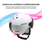 Casque de ski MOON avec visière intégrée
