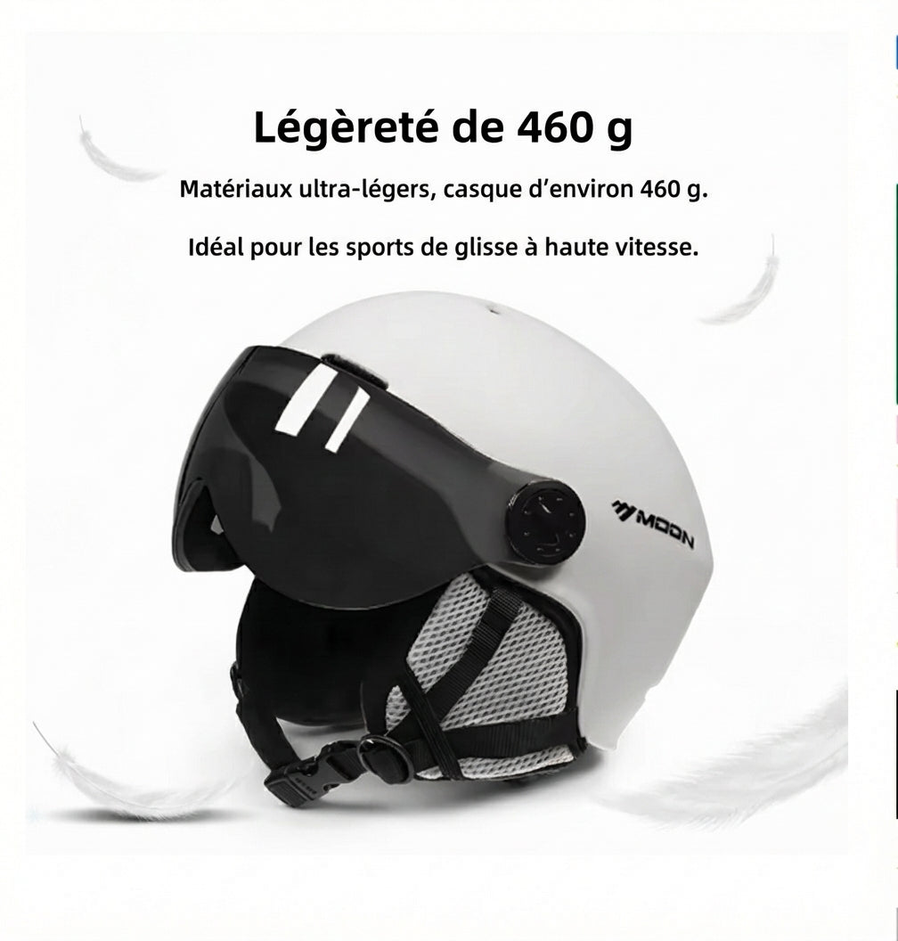 Casque de ski MOON avec visière intégrée