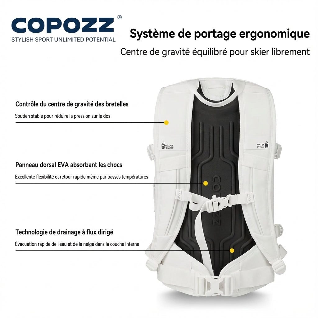 Sac à dos Ski & Snowboard – Compartiment Humide/Sec