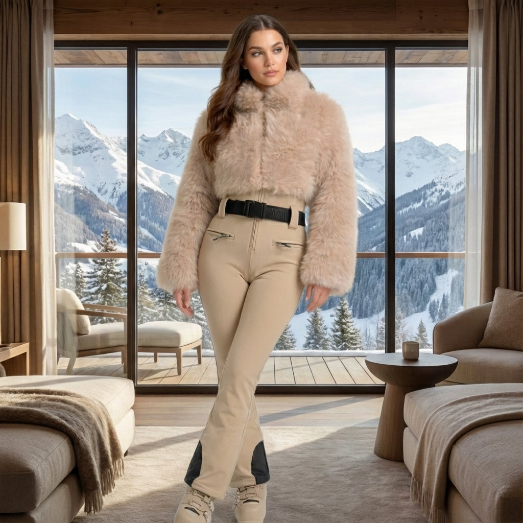 LA SIGNATURE Combinaison de Ski Femme Fourrure 